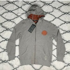 HARLEY DAVIDSON Contrast Graphic Slim Fit Zip Hoodie Gray Size M *NEW* RARE